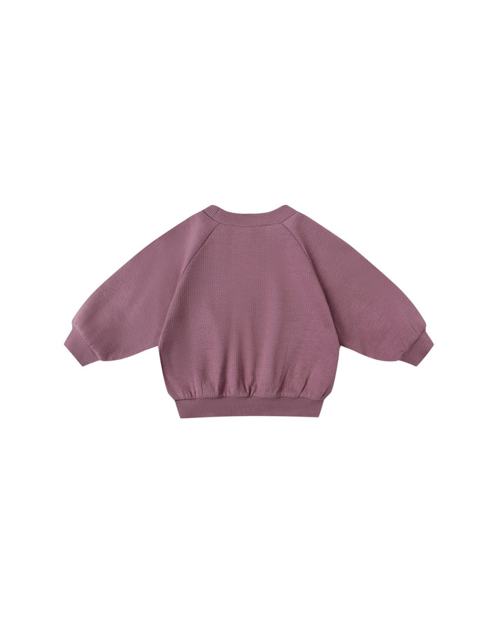 Quincy Mae Baby Pocket Sweatshirt - Mulberry