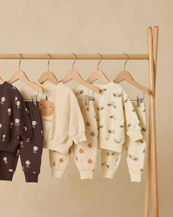 Quincy Mae Baby Relaxed Fleece Sweatpant - Bats