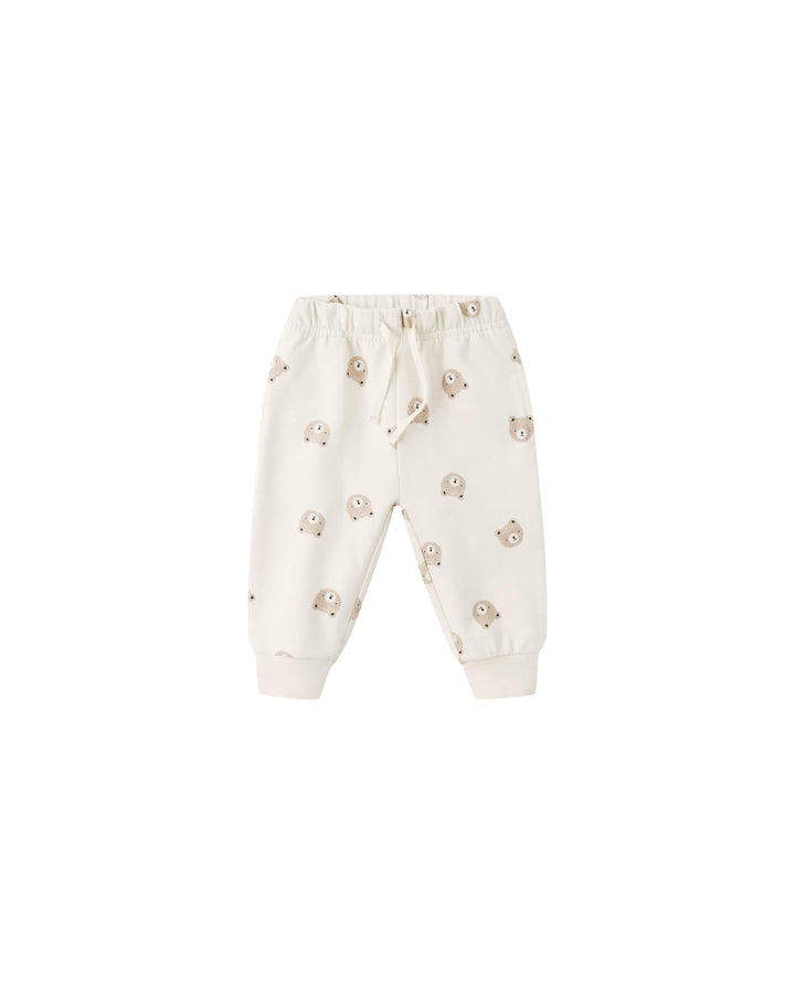 Quincy Mae Baby Relaxed Sweatpant - Brown Bear