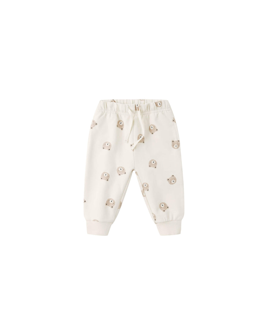 Quincy Mae Baby Relaxed Sweatpant - Brown Bear
