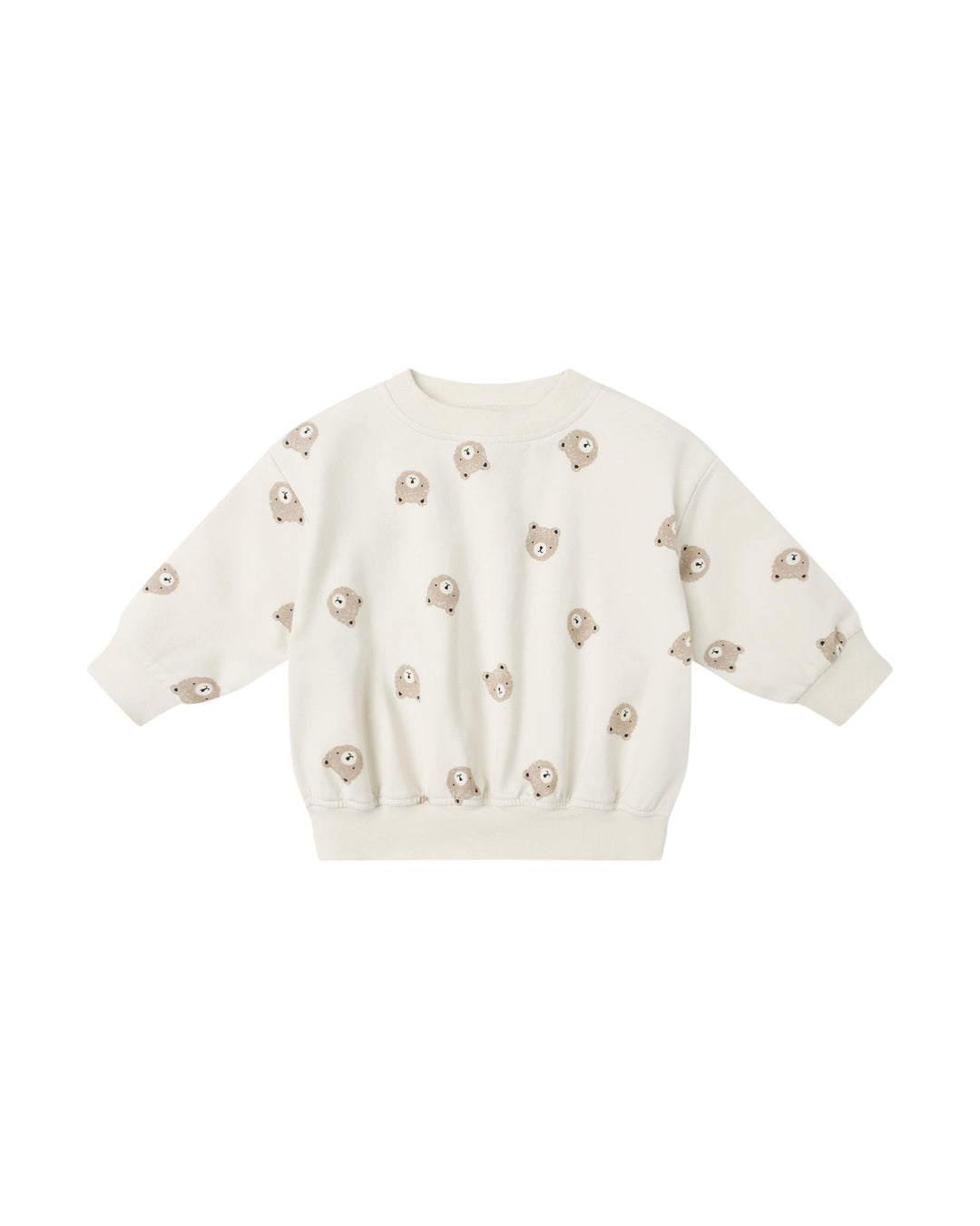 Quincy Mae Baby Relaxed Sweatshirt - Brown Bear
