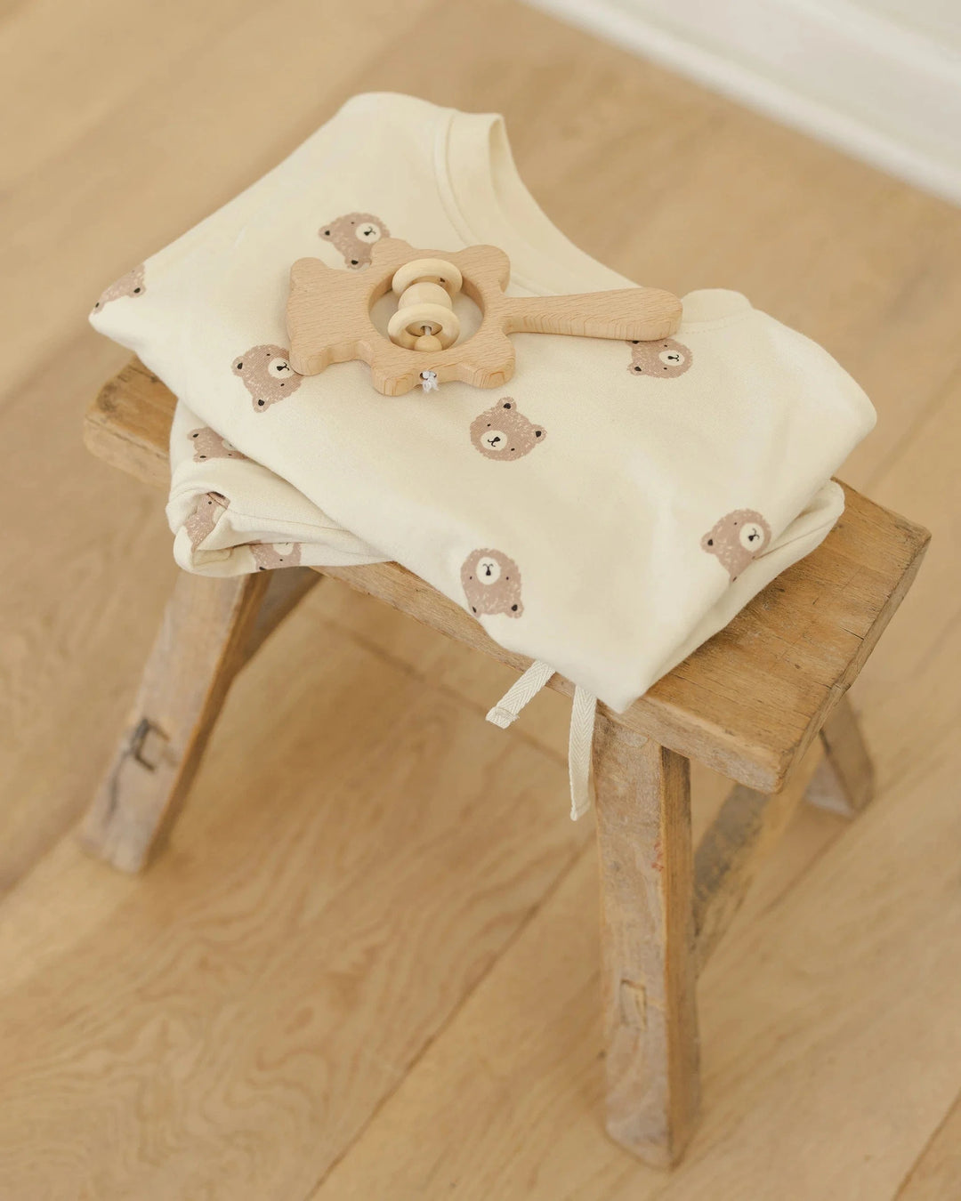 Quincy Mae Baby Relaxed Sweatshirt - Brown Bear