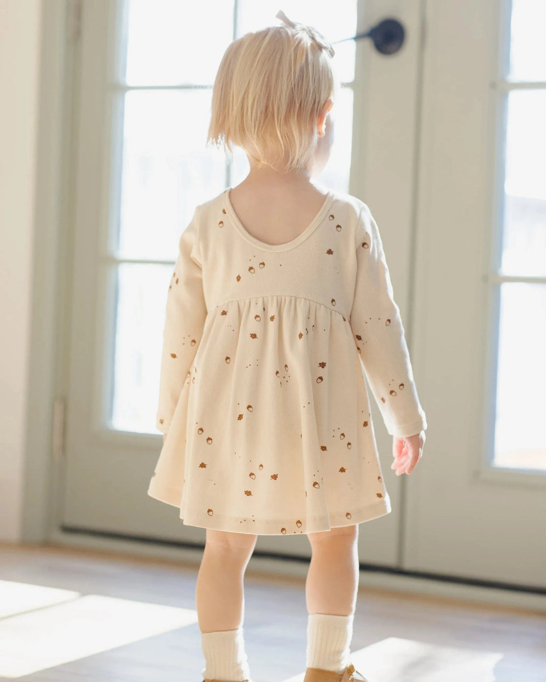 Quincy Mae Baby Ribbed Long Sleeve Dress - Acorns