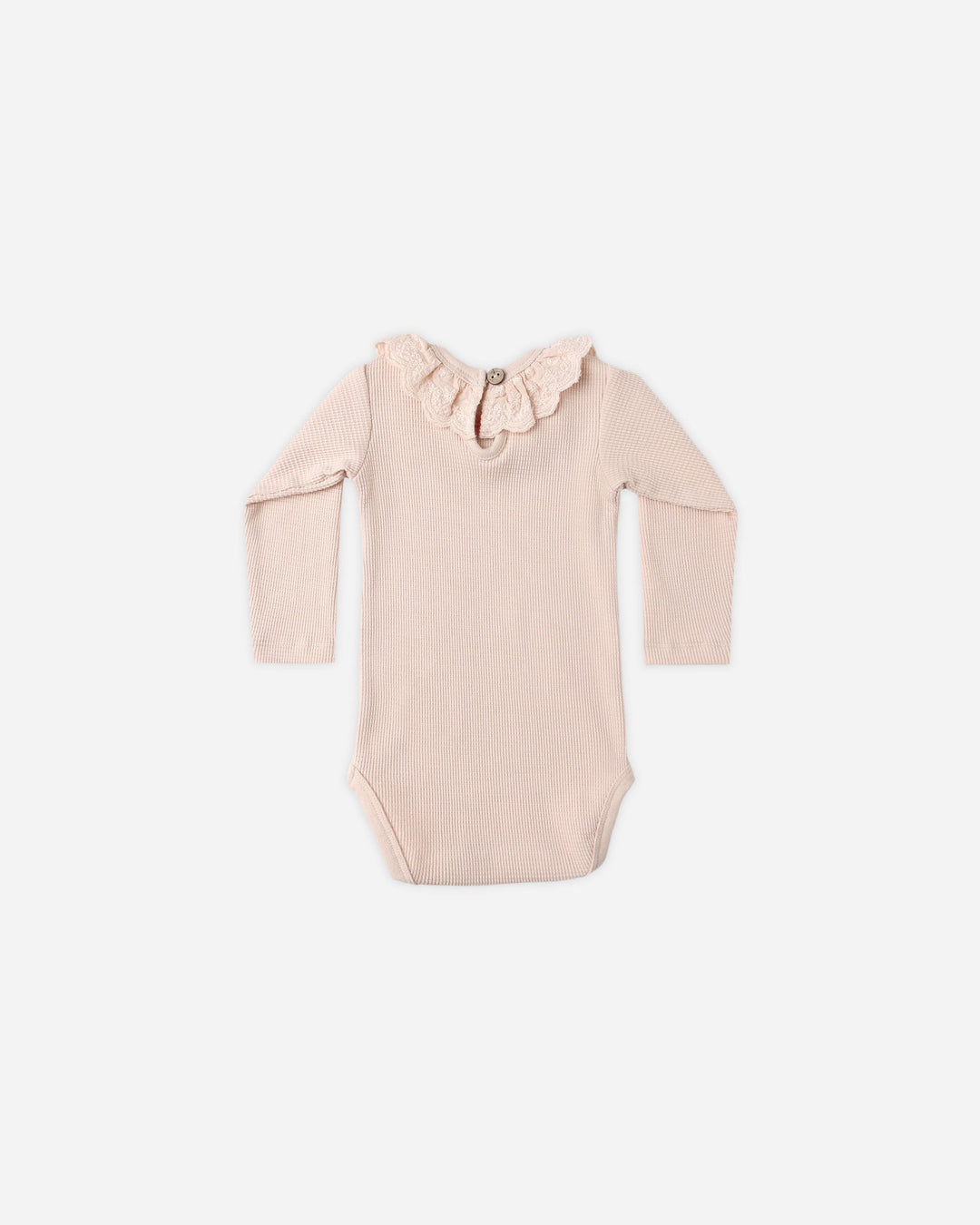 Quincy Mae Baby Ruffle Collar Bodysuit - Antique