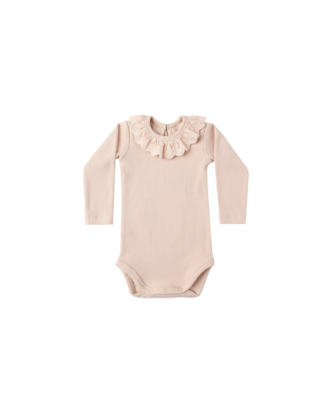Quincy Mae Baby Ruffle Collar Bodysuit - Antique