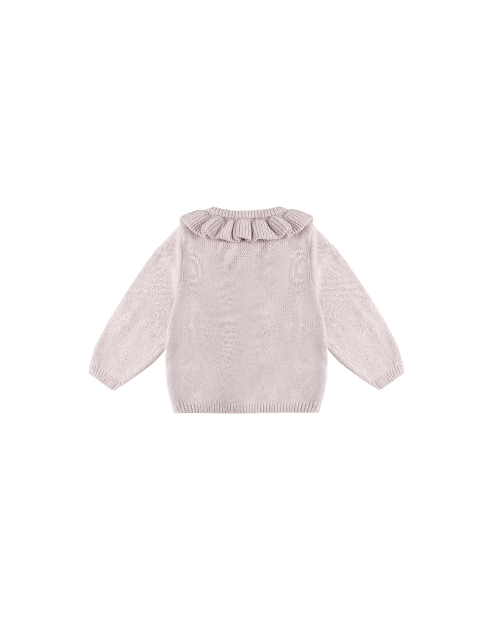 Quincy Mae Baby Ruffle Collar Cardigan - Lilac