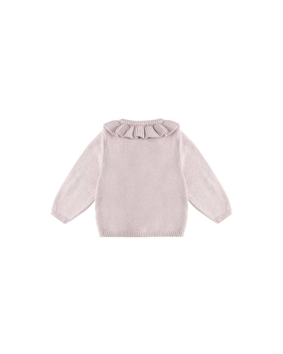 Quincy Mae Baby Ruffle Collar Cardigan - Lilac