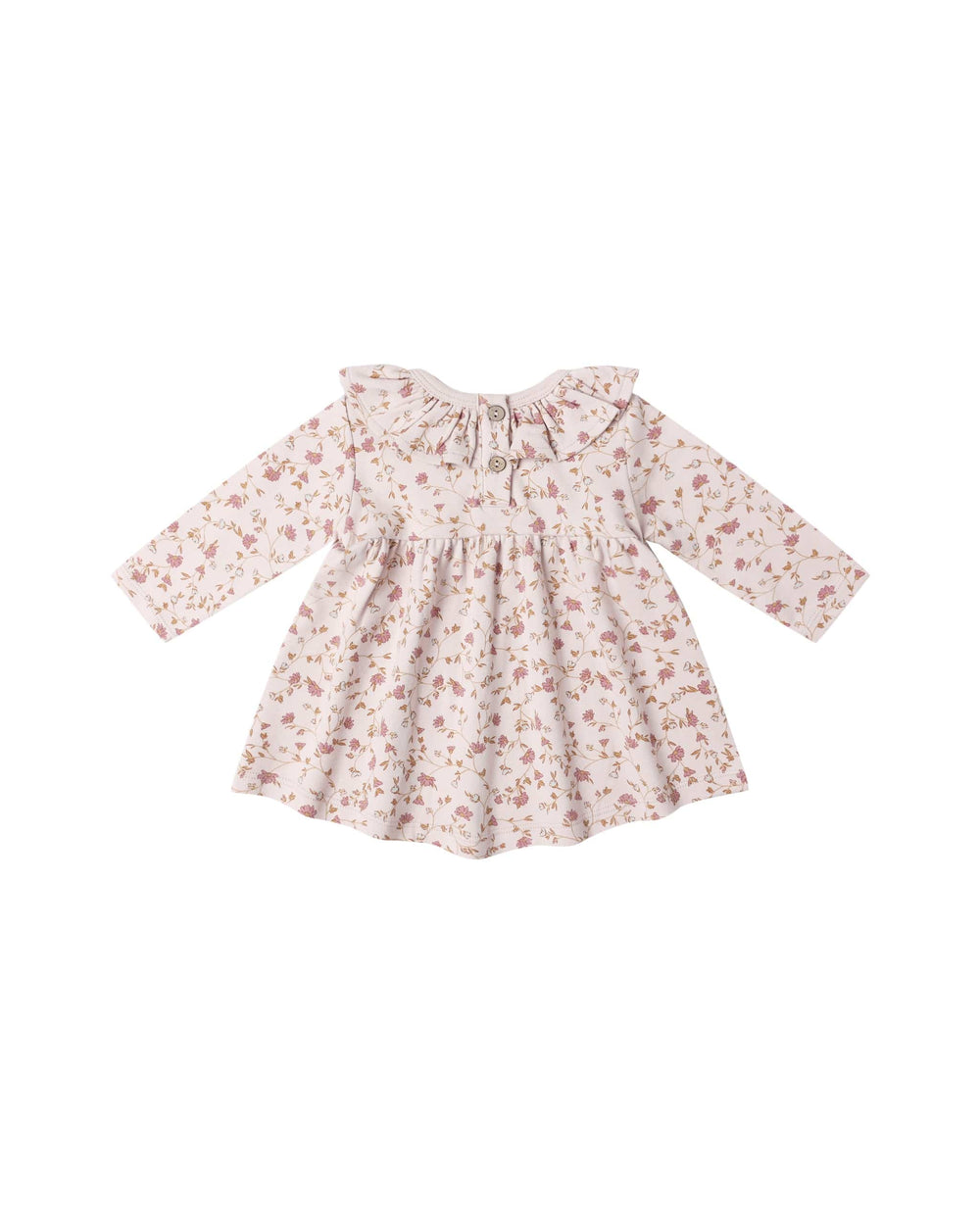 Quincy Mae Baby Ruffle Collar Jersey Dress - Garden