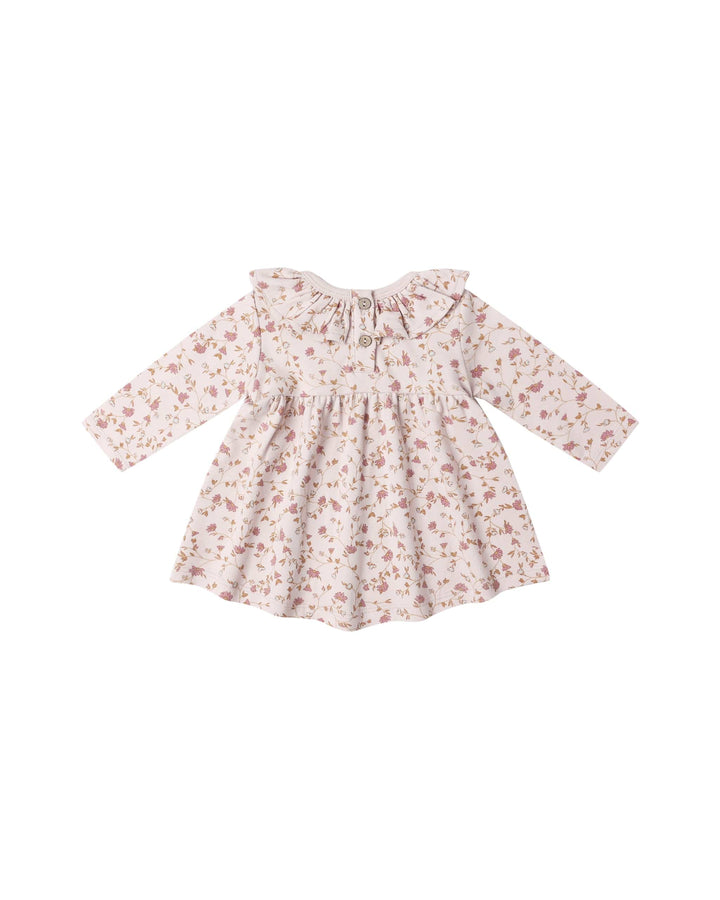 Quincy Mae Baby Ruffle Collar Jersey Dress - Garden