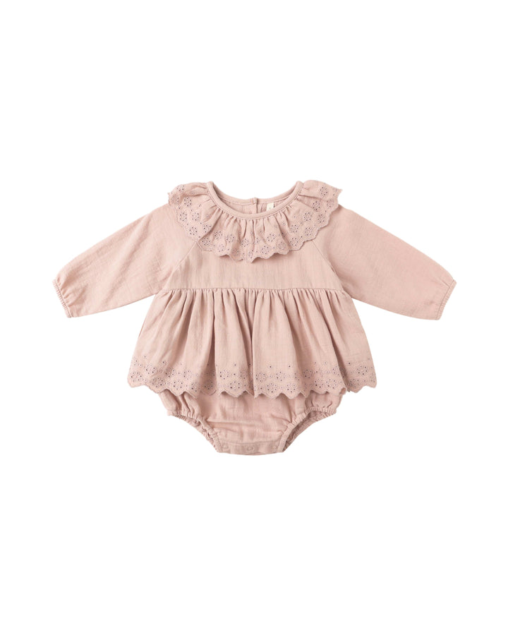 Quincy Mae Baby Thalia Romper - Rose