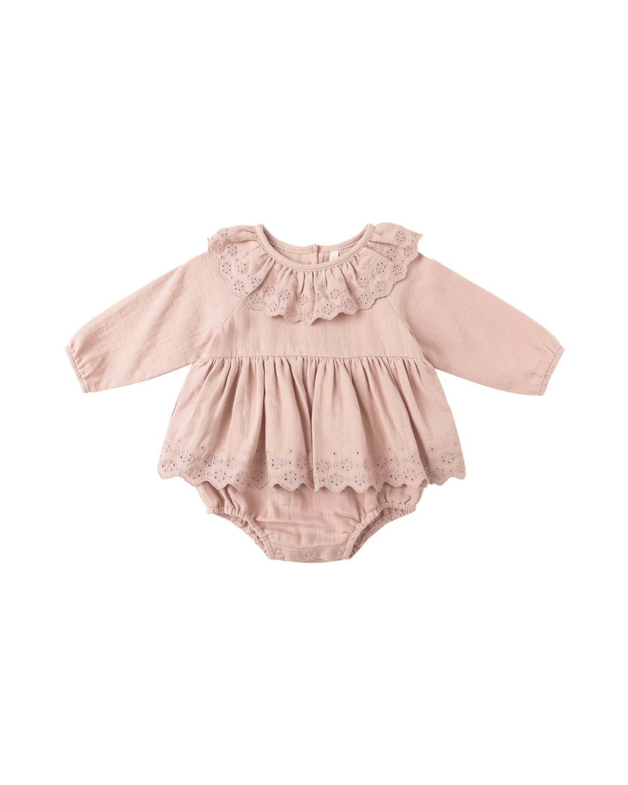 Quincy Mae Baby Thalia Romper - Rose