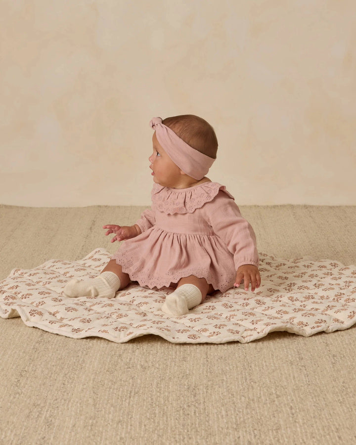 Quincy Mae Baby Thalia Romper - Rose