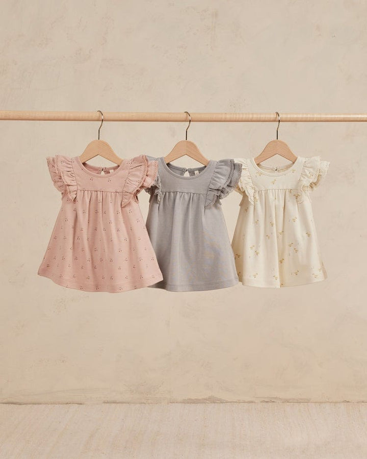 Quincy Mae Baby & Toddler Dresses Flutter Dress & Bloomer - Cherries