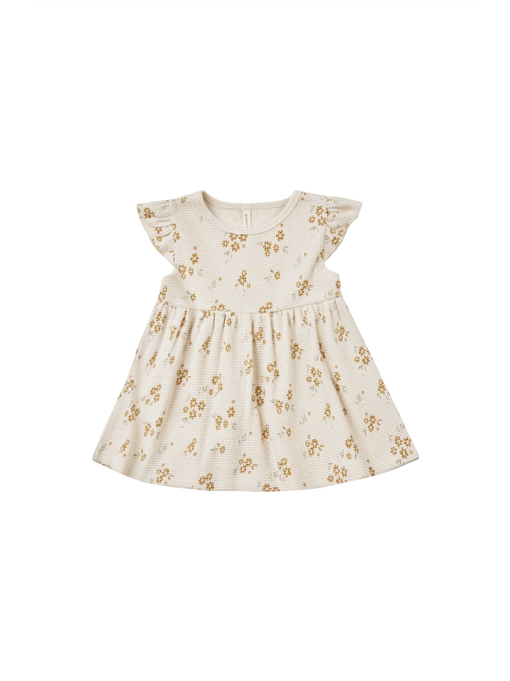 Quincy Mae Baby & Toddler Dresses Flutter Sleeve Dress - Honey Flower