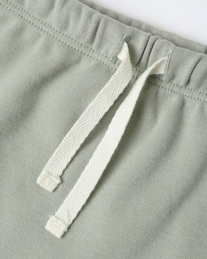 Quincy Mae Baby Wrap Top + Footed Pant Set - Fern