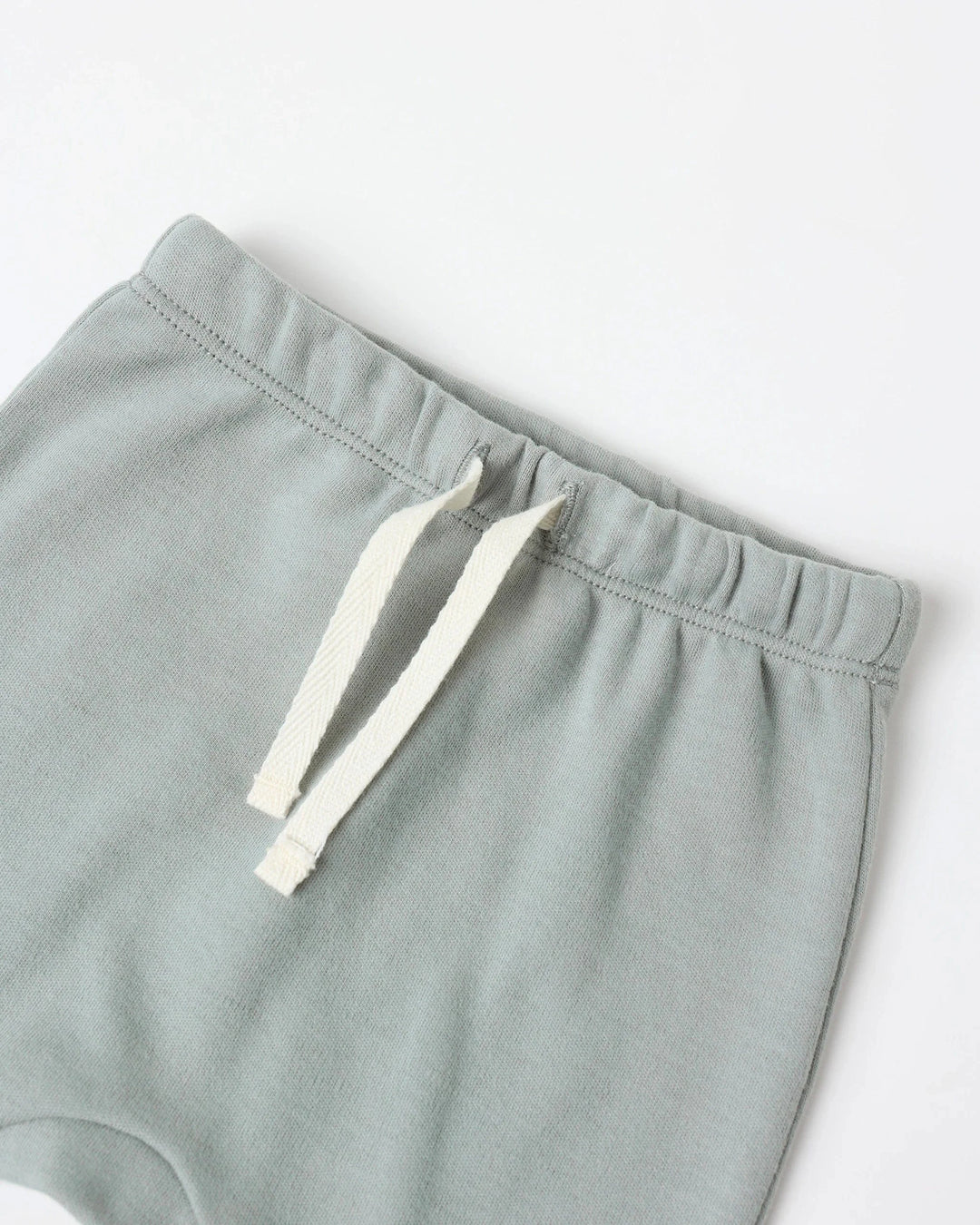 Quincy Mae Baby Wrap Top + Footed Pant Set - Steel Blue