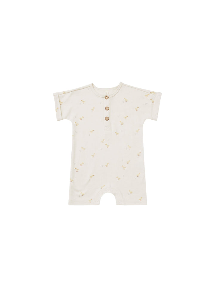 Quincy Mae Jumpsuits & Rompers Copy of Short Sleeve One-Piece - Ducks