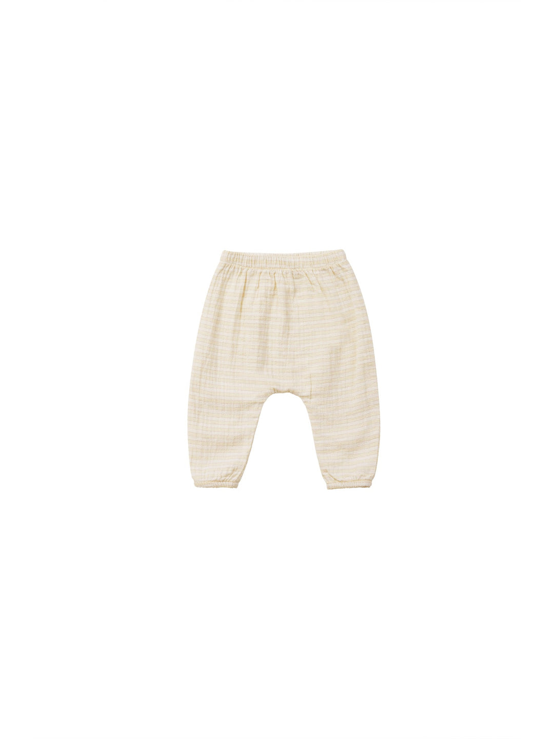 Quincy Mae Pants 0-3m Woven Pant - Lemon Stripe