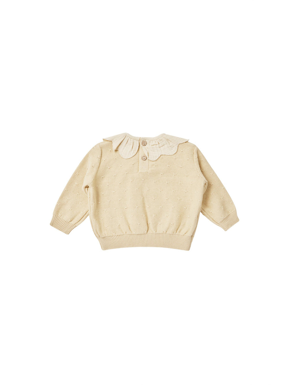 Quincy Mae Sweater Petal Knit Sweater - Lemon