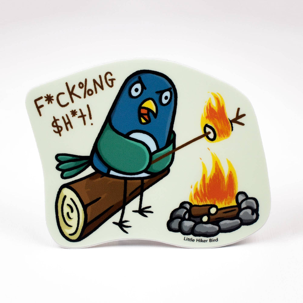 Rage Puddle Sticker Marshmallow Bird - Vinyl Sticker