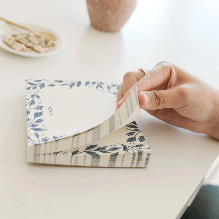 Ramona & Ruth Paper Blue Vines Notes Block Notepad