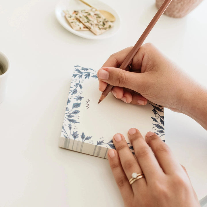 Ramona & Ruth Paper Blue Vines Notes Block Notepad