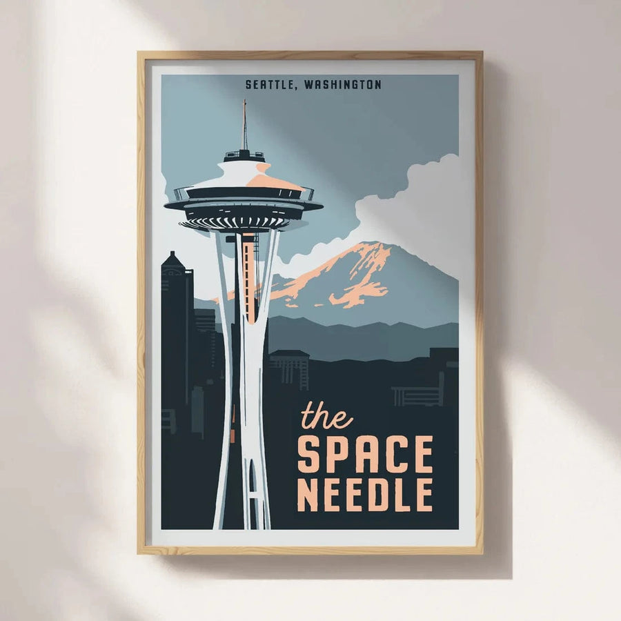 Recollection Project Paper PO The Space Needle Travel Poster