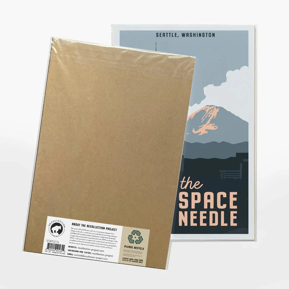 Recollection Project Paper PO The Space Needle Travel Poster