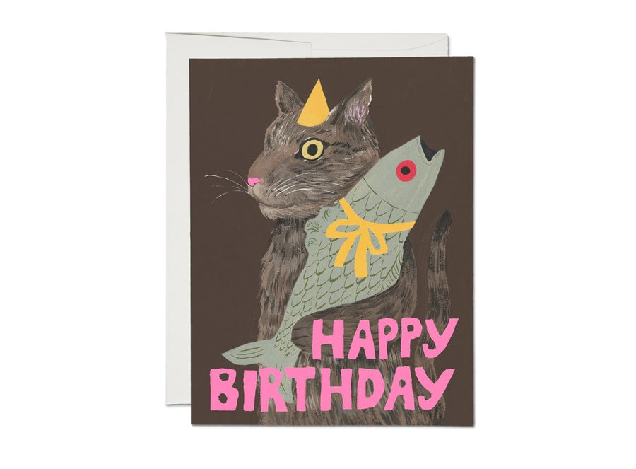 Red Cap Cards Card Cat's Delight Birthday Card