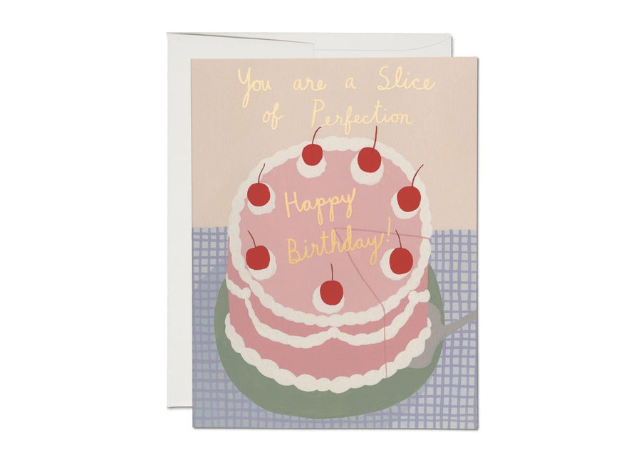 Red Cap Cards Card Slice of Perfection Birthday Card