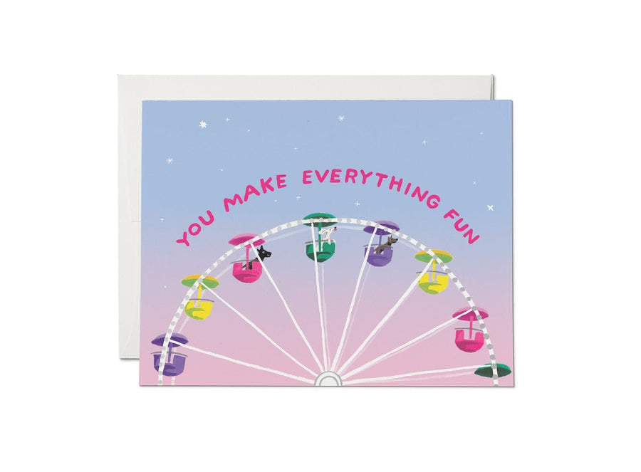 Red Cap Cards Card You Make Everything Fun Friendship Card