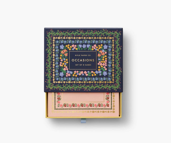 Rifle Paper Co. Boxed Card Set Wildwood Keepsake Card Box
