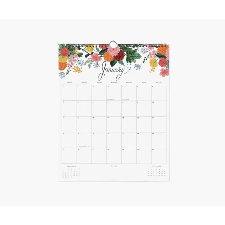 Rifle Paper Co. Calendar 2026 Dahlia Appointment Calendar