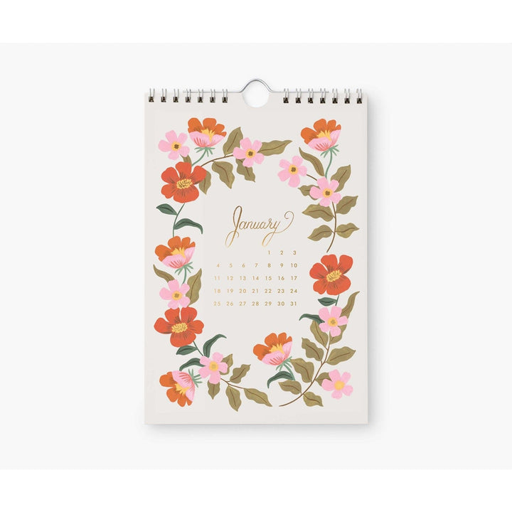 Rifle Paper Co. Calendar 2026 Strawberry Fields Kitchen Calendar (6x9)
