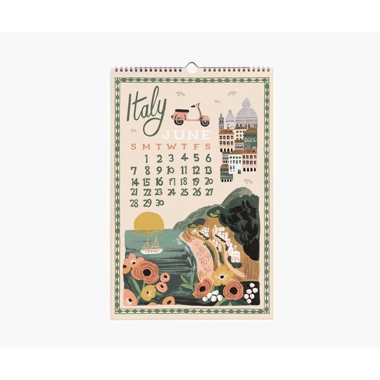 Rifle Paper Co. Calendar 2026 World Travel Wall Calendar