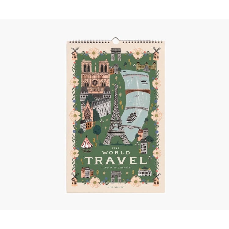 Rifle Paper Co. Calendar 2026 World Travel Wall Calendar