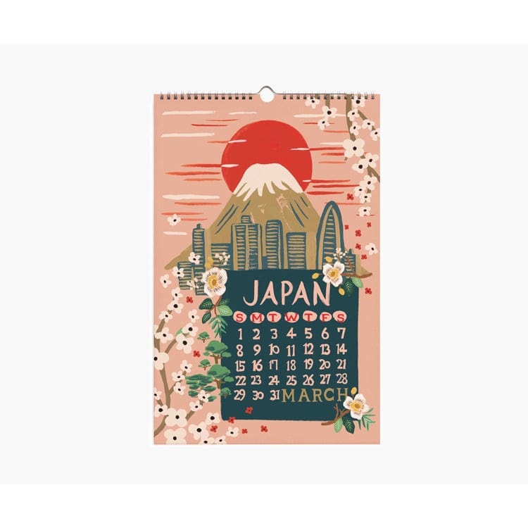 Rifle Paper Co. Calendar 2026 World Travel Wall Calendar