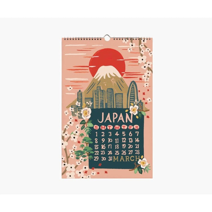 Rifle Paper Co. Calendar 2026 World Travel Wall Calendar
