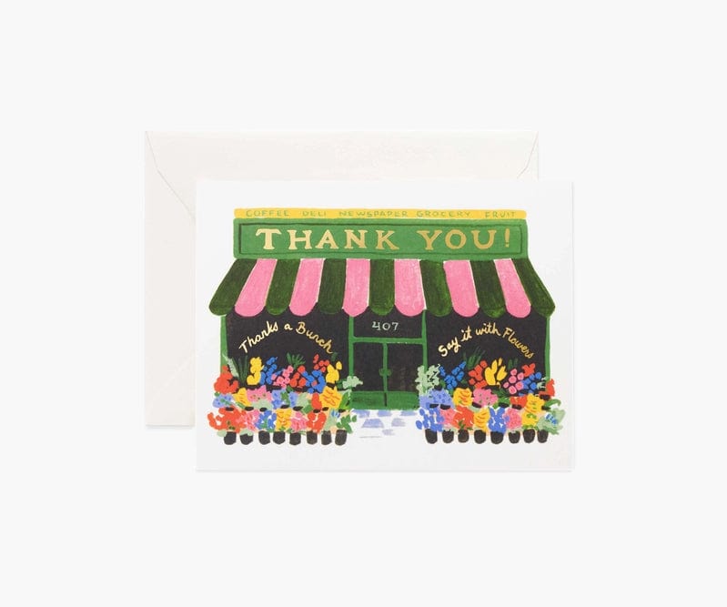 Rifle Paper Co. Greeting Card Flower Shop Thank You Greeting Card