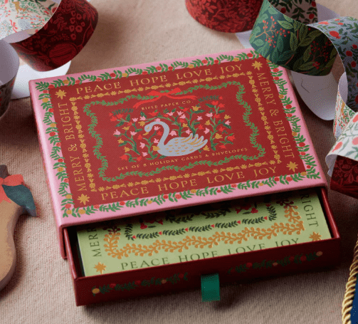 Rifle Paper Co. Holiday Christmastide Keepsake Card Box