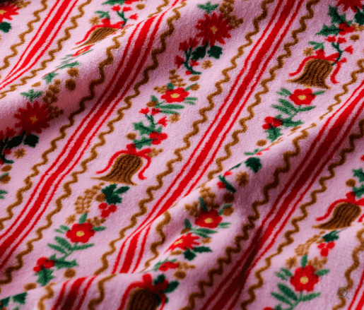 Rifle Paper Co. Holiday Holly Jolly Fleece Blanket