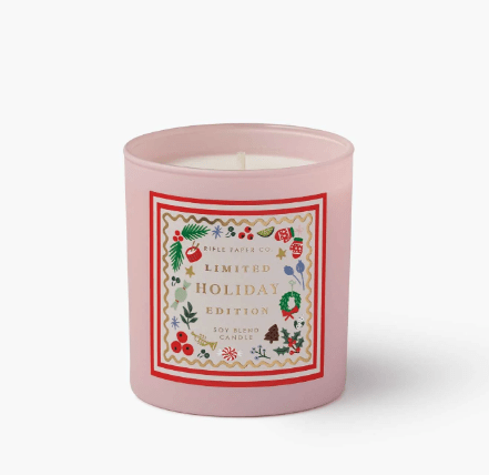 Rifle Paper Co. Holiday Holly Jolly Nutcracker Holiday 9oz Glass Candle