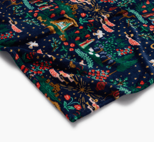 Rifle Paper Co. Holiday Nativity Fleece Blanket