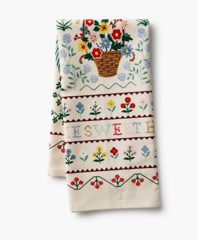 Rifle Paper Co. Home Home Sweet Home Tea Towel