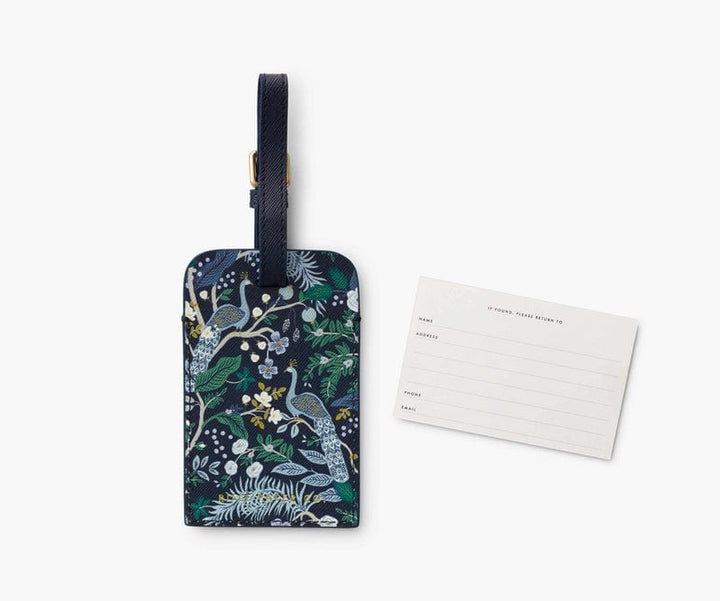 Rifle Paper Co. luggage tag Peacock Luggage Tag