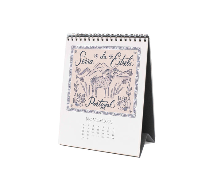 Rifle Paper Co. Paper 2026 Cheese Desk Calendar