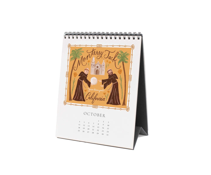 Rifle Paper Co. Paper 2026 Cheese Desk Calendar