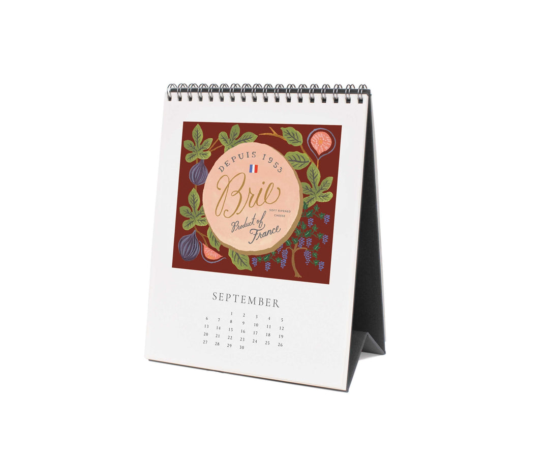 Rifle Paper Co. Paper 2026 Cheese Desk Calendar