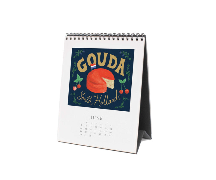 Rifle Paper Co. Paper 2026 Cheese Desk Calendar
