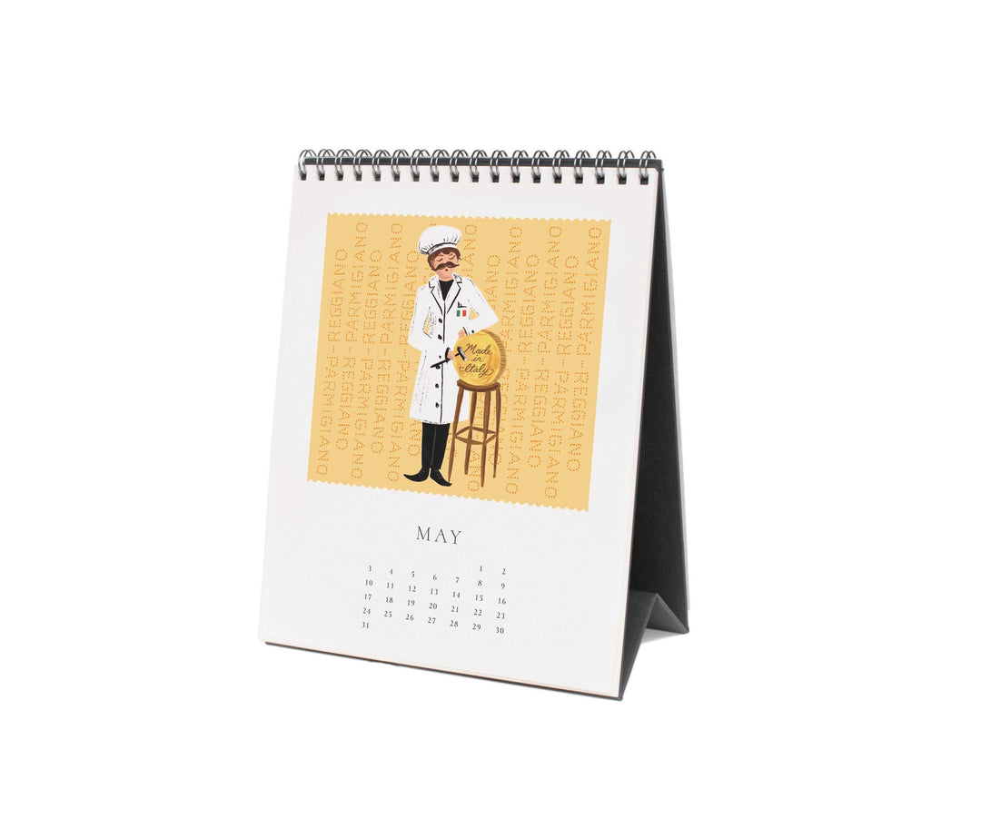 Rifle Paper Co. Paper 2026 Cheese Desk Calendar